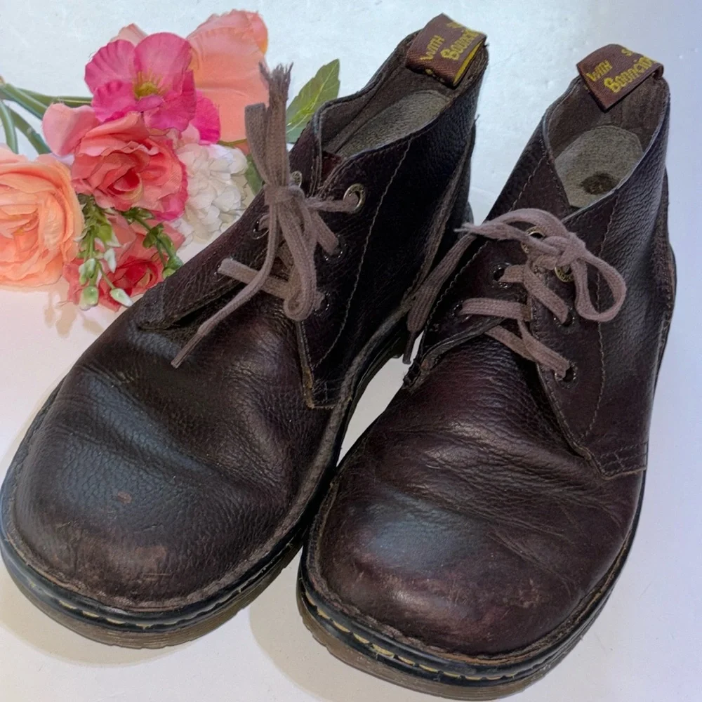 Doc MARTENS Chukka boots SUSSEX Size 9 BROWN 90s grunge boots 1800s men’s boots